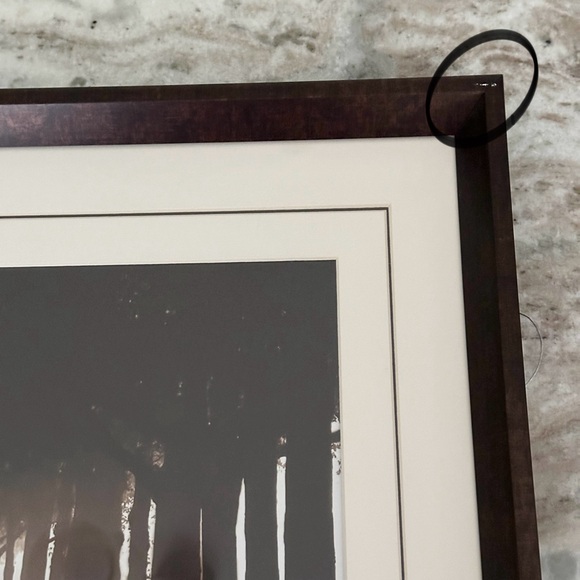 Sepia Tree Landscape Print Framed Glass Art - Wall Decor - Picture 5 of 16